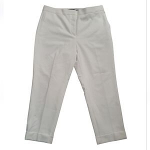 Ann Taylor Crisp White Cropped Pants